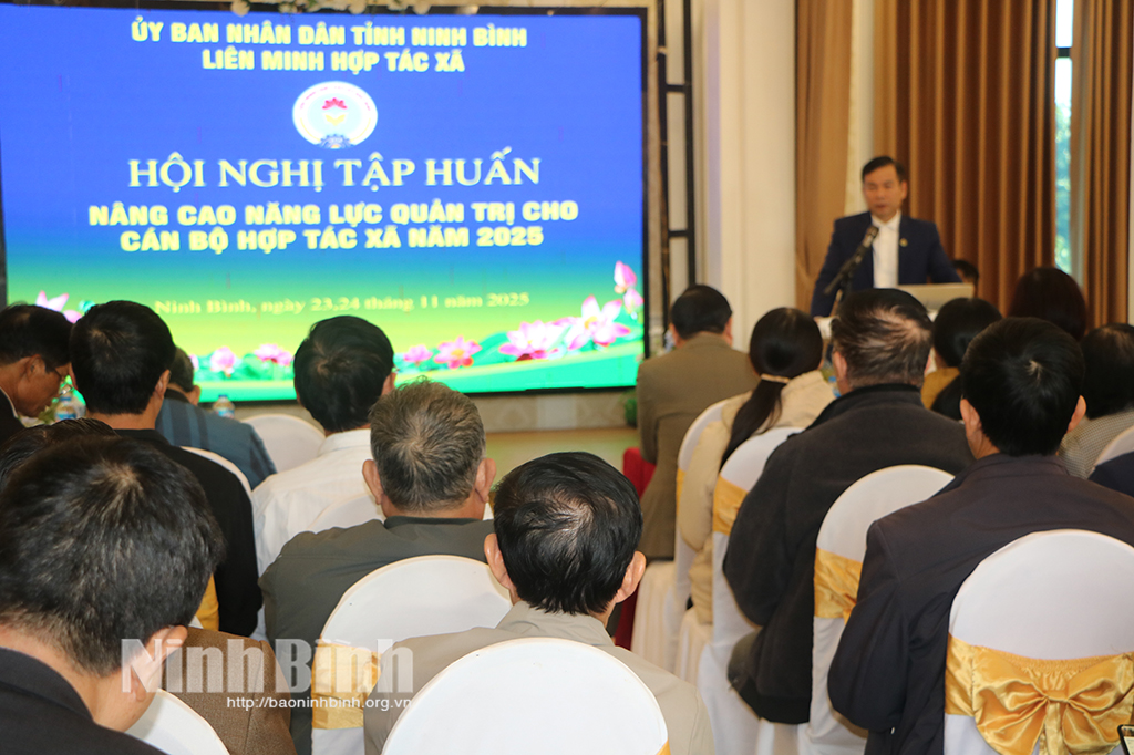Ninh Bình: Tập huấn nâng cao năng lực quản trị cho cán bộ hợp tác xã năm 2025