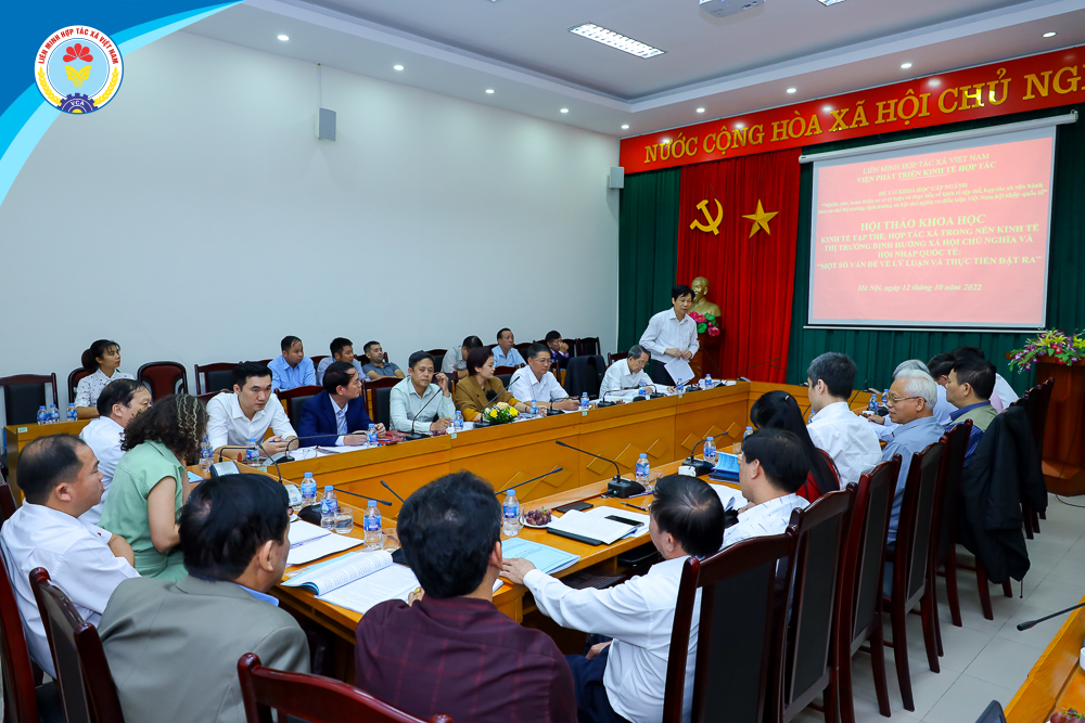 Hội thảo: “Kinh tế tập thể, hợp tác xã trong nền kinh tế thị trường định hướng xã hội chủ nghĩa và hội nhập quốc tế: Một số vấn đề về lý luận và thực tiễn đặt ra”