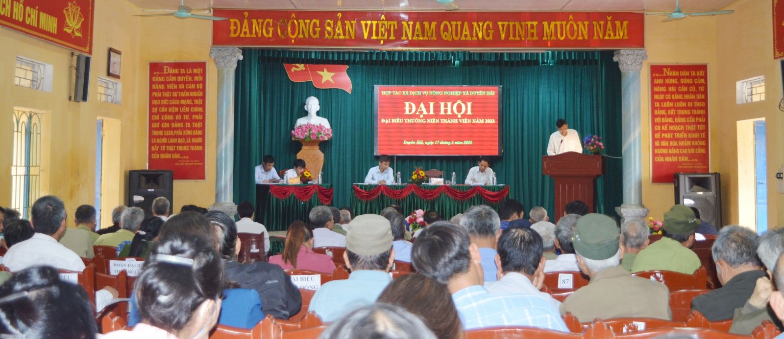 Hợp tác xã Dịch vụ nông nghiệp xã Duyên Hải tổ chức Đại hội thường niên năm 2023