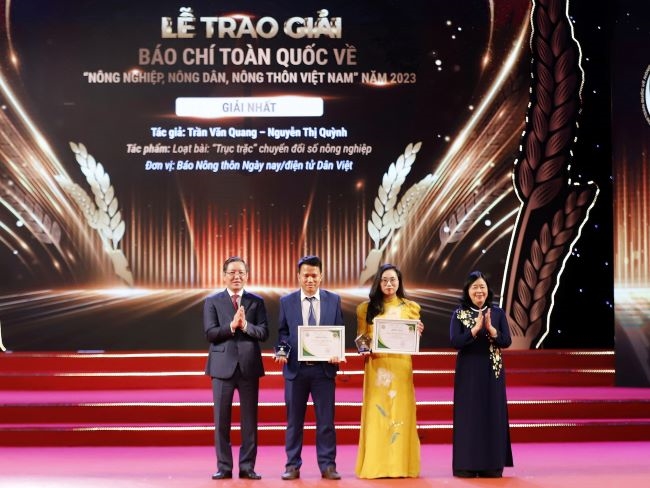 Vinh danh 26 tác phẩm đoạt Giải báo chí toàn quốc về nông nghiệp, nông dân, nông thôn