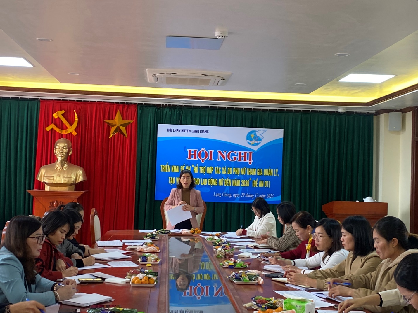 Lạng Giang: Triển khai thực hiện Đề án “Hỗ trợ hợp tác xã do phụ nữ tham gia quản lý, tạo việc làm cho lao động nữ đến năm 2030”